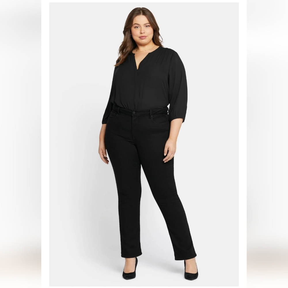 NYDJ | Marilyn Straight Jeans In Black